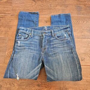 7 For All Mankind Josefina Skinny Boyfriend Jeans